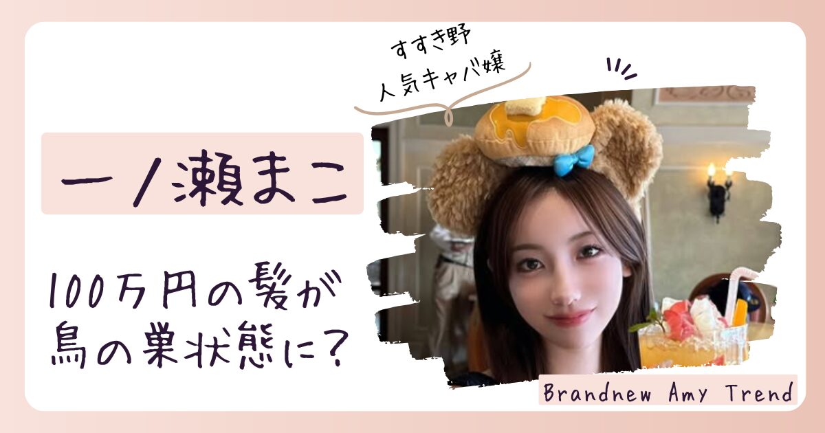 【炎上】一ノ瀬まこの札幌の美容室の場所はどこ？100万かけた髪の毛が鳥の巣に？